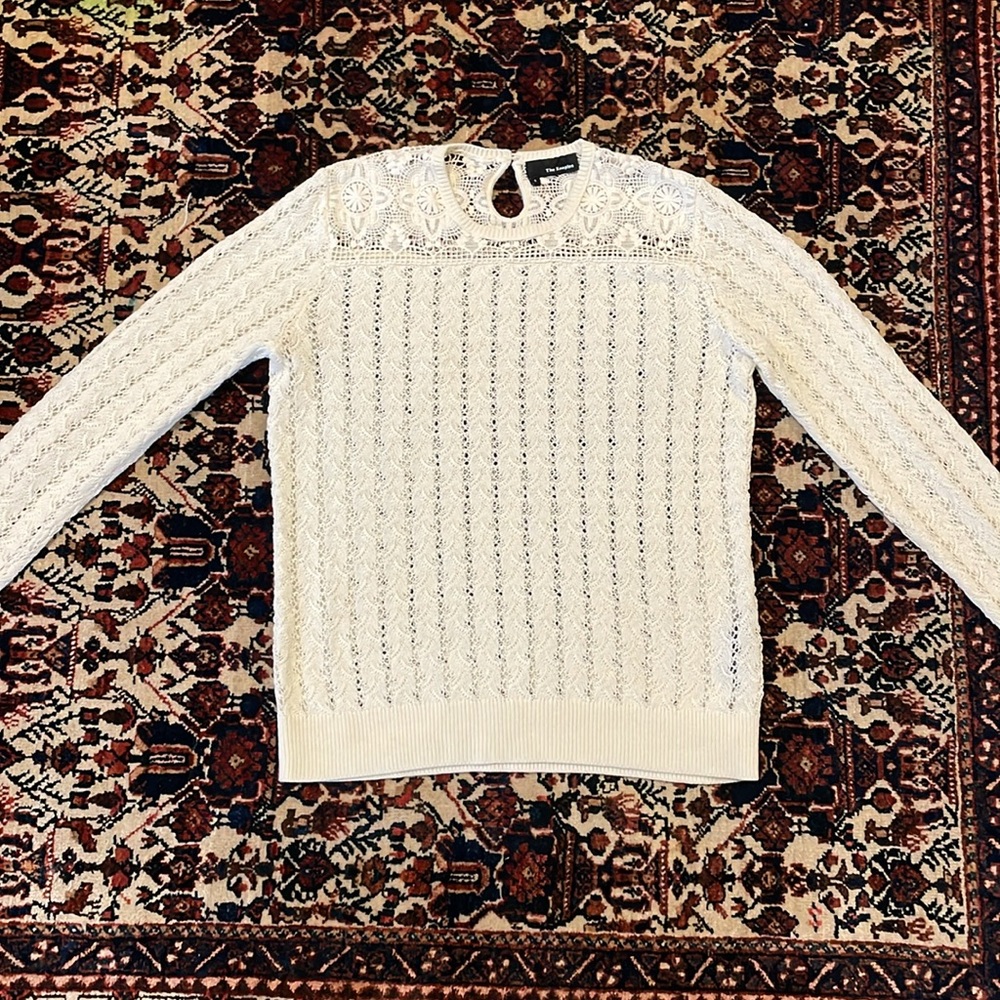 The Kooples Cream Cotton Sweater